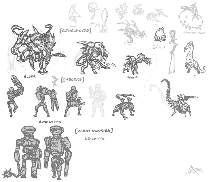 monsters and cyborgs
