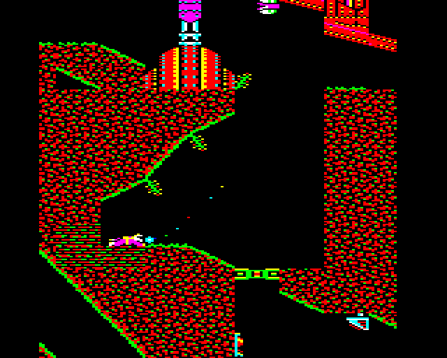 Exile screenshot, BBC Micro, 