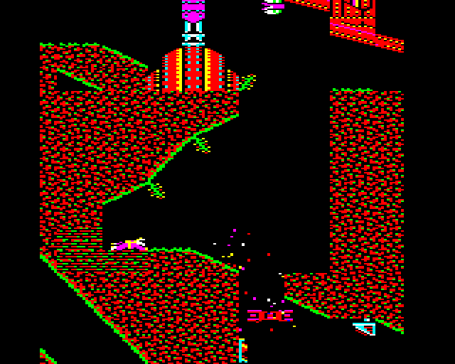 Exile screenshot, BBC Micro, 