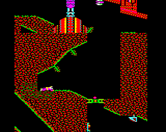 Exile screenshot, BBC Micro, 