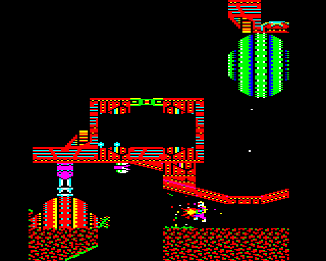Exile screenshot, BBC Micro, Under the Pericles.