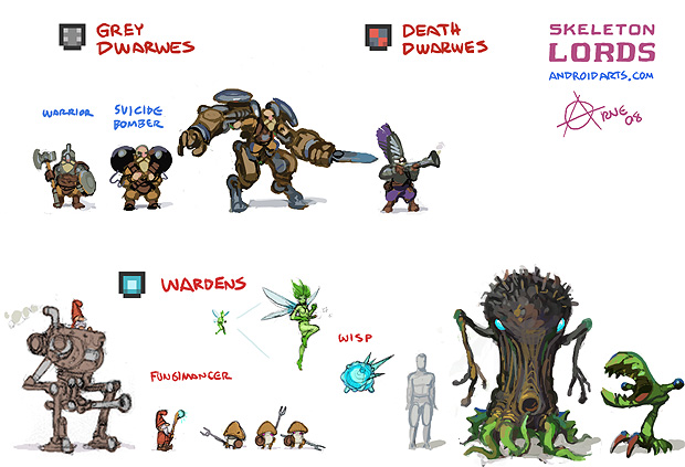 Dwarfs and gnomes